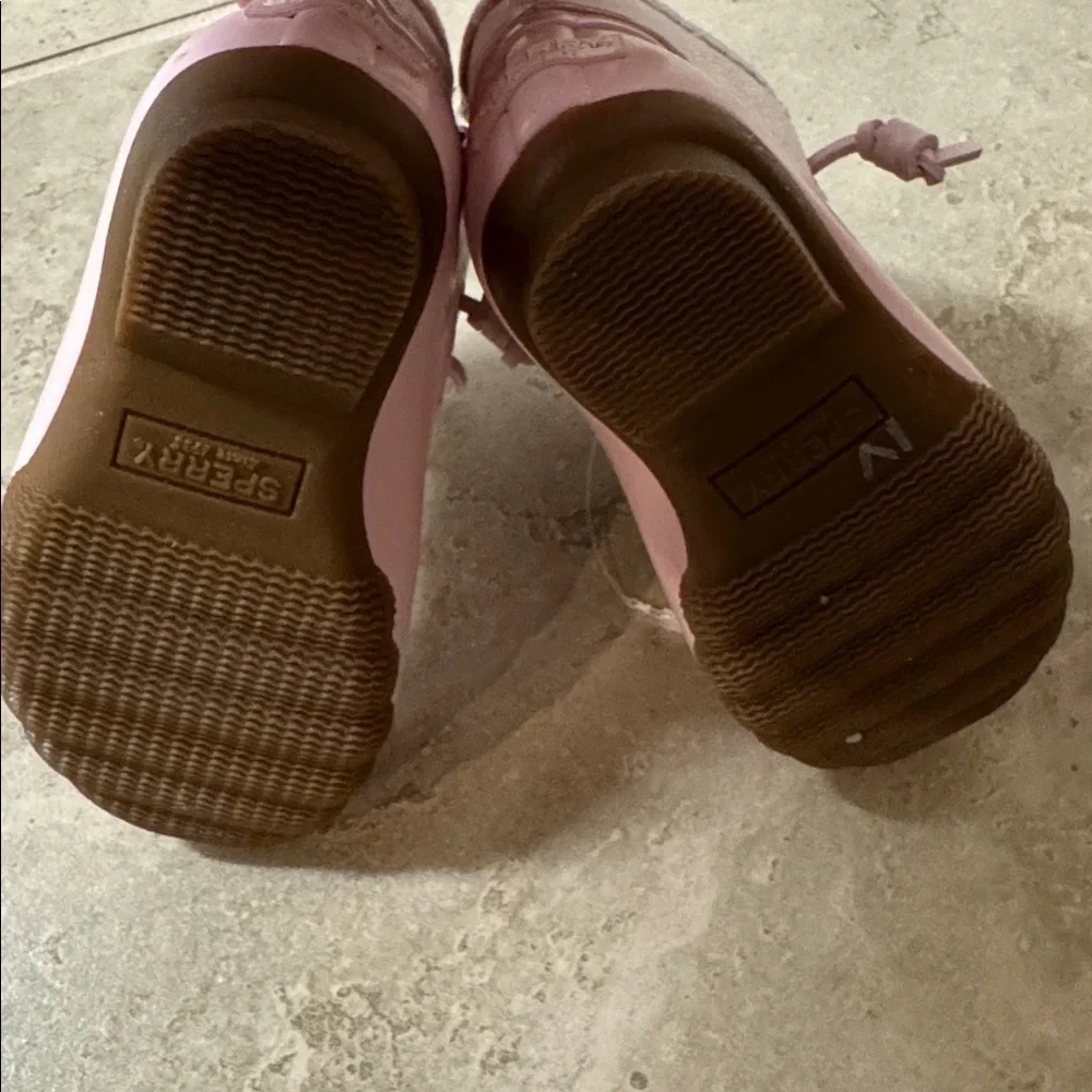 Sperry Kids Light Pink Duck Boots